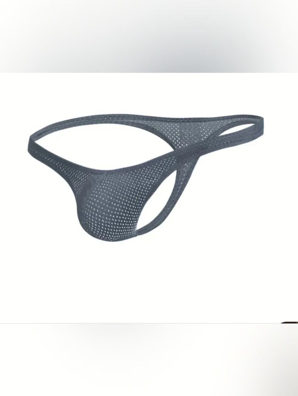 Men's Micro Mesh Pouch Briefs - Charcoal